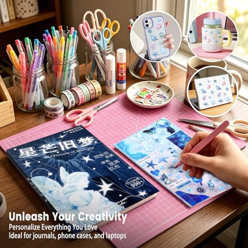 Tmtains Japanese Sticker Book, Manga Style, Deep Blue, 800+ Pcs - color: C-deep Blue