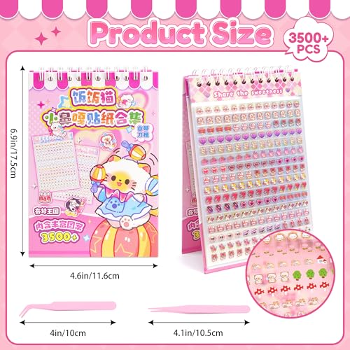 3500+ Japanese Sticker Book,Cute Food Sticker Book,Japanes for Adults - style: Dream Kingdom