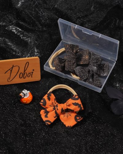 doboi 3 Pack Baby Girls Headbands Halloween Hair Bows - color: black