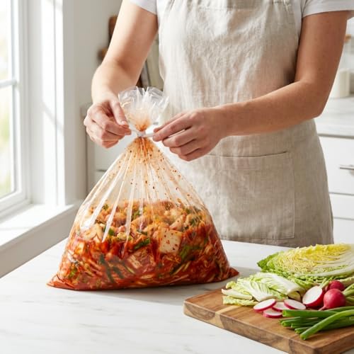 BENEPISYO Odor Proof Kimchi Fermentation Bags Small, 8 Pack 김장백 소 8매 - size: Small (17.7 x 27.5 in)