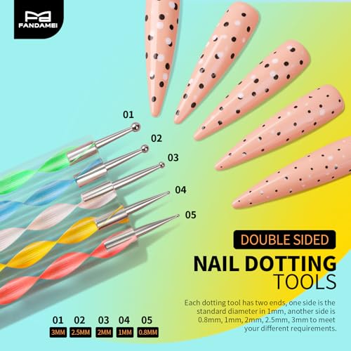 FANDAMEI Nail Art Tools, Nail Stuff, Nail Supplies, Nail Stand, Nail Brush - color: White