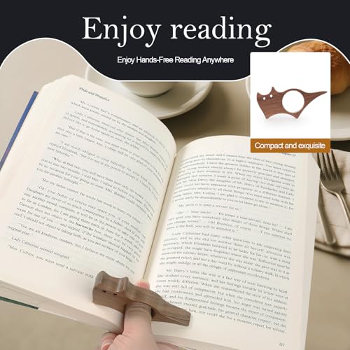 Leather Weighted Bookmarks Page Holder for Women Men, Thumb Book Page Holder for Reading, Book Accessories Gift for Book Lovers (Umber) - color: Bph03+bph07-umber