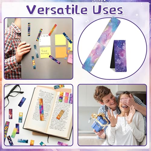 96Pack Magnetic Bookmarks for Reading,Women Men Teacher Book Lovers Gifts - style: multi-colored-01