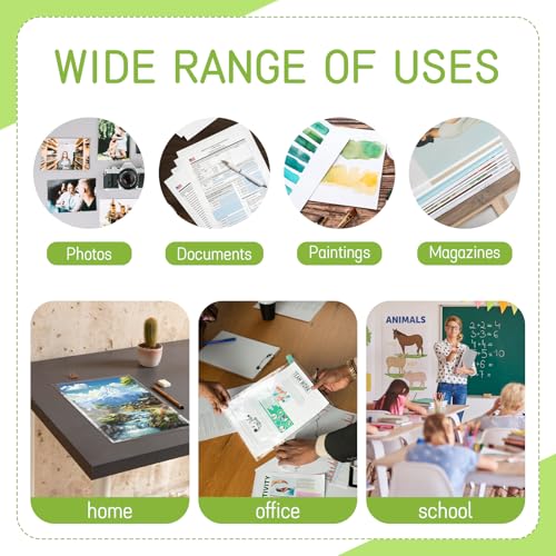 VOKOY 200 Pack 8.5 x 11 Inch Crystal Clear Sleeves Storage Bags, Letter Size Self Sealing Cellophane Bags Resealable Page Protectors Artwork Protectors Photocard Paper Pocket - size: 8.5 x 11 Inch, style: 200 Pack