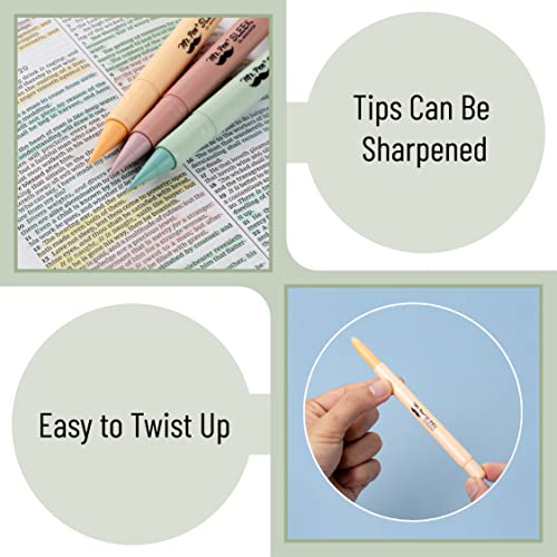 Mr. Pen- No Bleed Gel Highlighters, Pastel Colors, 8 Pack - color: Pastel Colors 2, size: 8 Pack