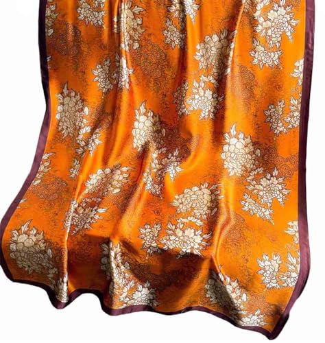 Acotavie Scarfs for Women Dressy Fashion Scarves Long Floral Pattern Scarf - color: C044