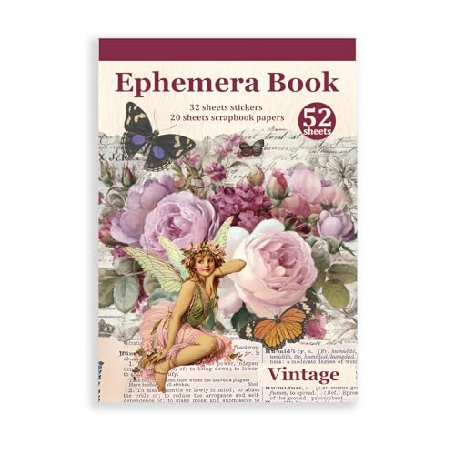 Vintage Sticker Book Washi Paper Aesthetic Journaling Scrapbook Stickers - style: Vintage Flowers