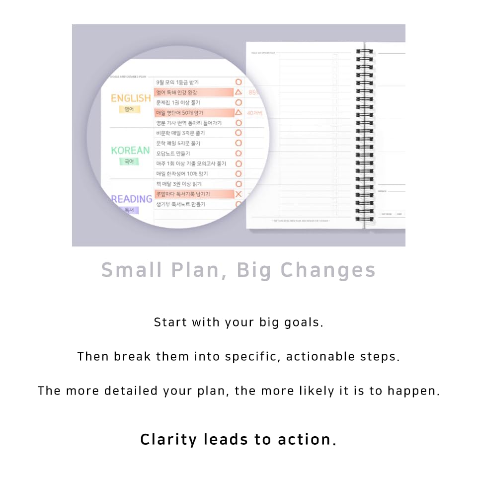 motemote 10 MINUTES PLANNER 100 Days - Undated Time Blocking Daily Planner - color: White