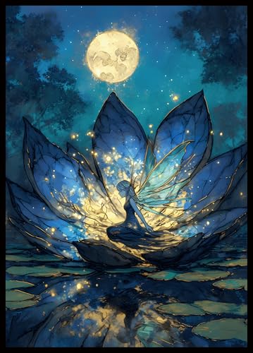 MTG Card Sleeves - Lorwyn Lotus - Ultra Clear Front & Matte Finish Back, 100 Count Standard Size Matte Art Sleeve for Magic The Gathering