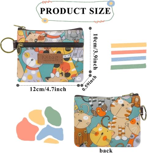 Coin Bag, Keyring Cute Coin Pouch for Women and Girls (pink bear) - color: pink bear