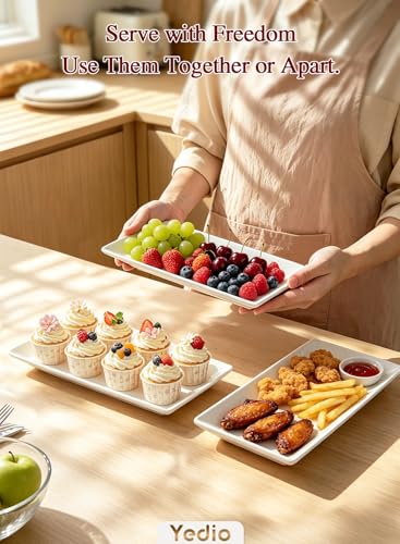 3 Tier Serving Tray Set Porcelain Tiered Serving Platters, Collapsible Sturdier Stand with Stable Cross Bars, 12 Inch Three Layer Serving for Party Entertaining Food Display Fruit Dessert - color: Gold, size: 12 Inch