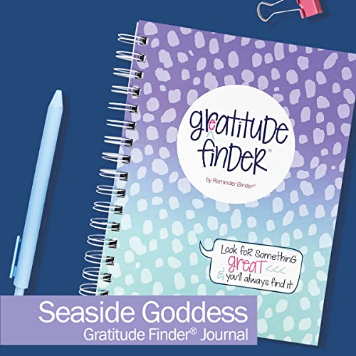 Denise Albright Gratitude Finder® 52 Week Non-Dated Journal for Women, Teens & Girls with 165 Hand-Illustrated Stickers (Seaside Goddess) - color: Seaside Goddess Gratitude Finder Journal