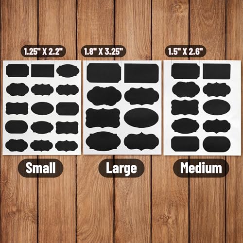 Mr. Pen- Chalkboard Labels, 100 pcs, Assorted Shapes - size: 100 pcs, style: Assorted Shapes