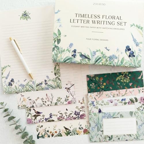 Beautiful Stationery Set with Envelopes - Lined Letter Writing Paper