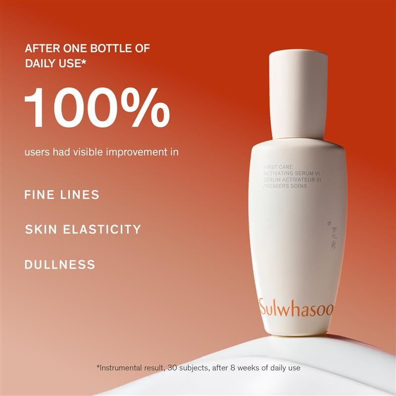 Sulwhasoo First Care Activating Serum With Ginseng | Strengthens Skin Barrier & Boosts Radiance | Anti-Aging, Hydrating Face Korean Serum for Fine Lines & Dryness | All Skin Types - style: 2.02 oz / 60 ml: Full Size
