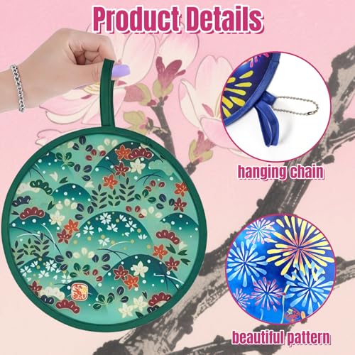 10 Pieces Japanese Foldable Fan (Pack of 2) - size: 8 inches (open), 3 inches (folded) (Pack of 2)