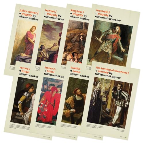 Quarterhouse 8 Poster Shakespeare Classroom Set - color: Shakespeare