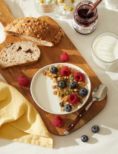 Teocera 5 Inch Porcelain Small Bowls Set, 6 Ounce small serving bowls for Dessert, Ice Cream, Snack, Dipping, Side Dishes, Microwave & Dishwasher Safe- Beige - color: Beige, size: 6 Ounce