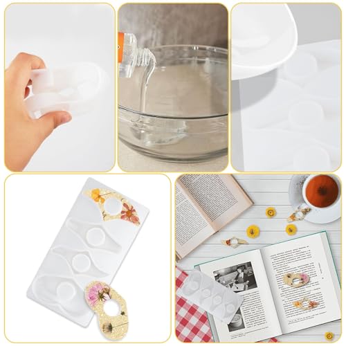 Resin Molds for Thumb Book Page Holder, Reusable Silicone Bookmark Molds Handmade Thumb Bookmark Casting Mold for Epoxy Resin, DIY Reading Accessory for Book Lovers Readers