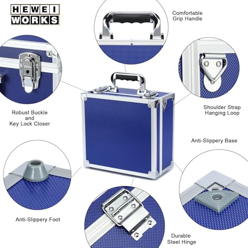 Collectable Trading Card Cases, Toploaders Storage Box, Magnetic Card Storage Hard Cabinet, Graded Card Storage Case, Sports & Trading Collector Storage Box (Blue) - color: Blue, size: Medium