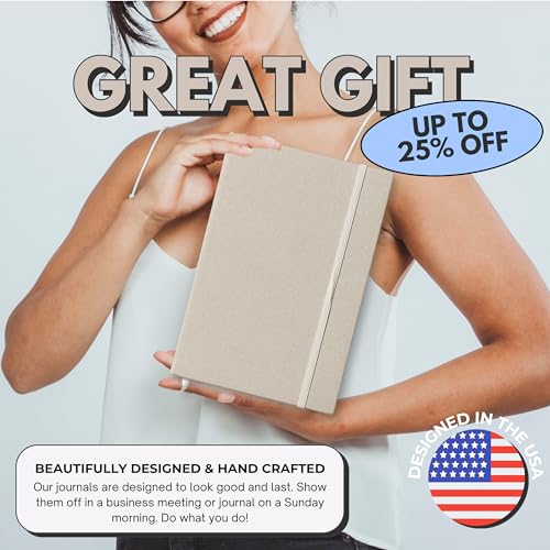 Portage Blank Hardcover Aesthetic Notebook Writing Journal – Bleed-Proof Paper Notepad for Journaling, High GSM, A5 Notebook, Cream Pages - Oatmeal, 6 x 8.5 Inches, 224 Pages - color: Oatmeal, size: Blank Pages