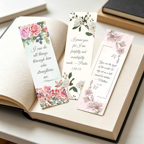 Bible Bookmarks, Christian Book Marks for Women Bible Study - style: Bible Verse