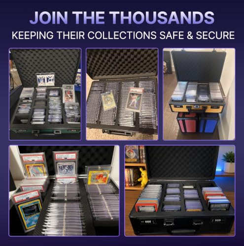 Universal Trading Card Storage Box, 4 Row Carbon Graded Card Case Slab Case - color: Carbon Fiber, size: 4 Row
