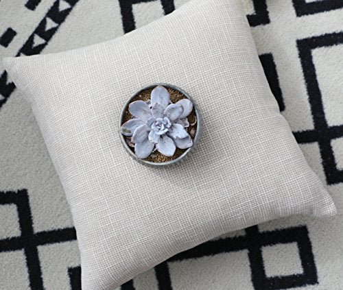 Pack of 2, Kevin Textile Decorative 2 Tone Linen Pillow Covers Farmhouse Boho Decor Cushion Covers for Chair/Sofa/Bed/Car, 18 x 18 Inches, Light Beige - color: Light Beige, size: 18" x 18" (Pack of 2)