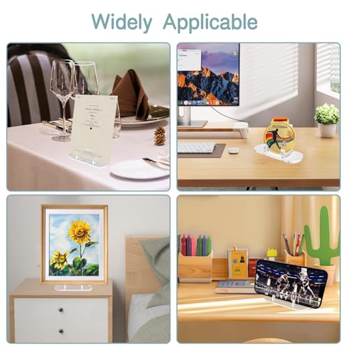 10 Pack Trading Card Display Stand, Clear Acrylic Card Stands, Card Stands for Sports Cards, PSA Card Display