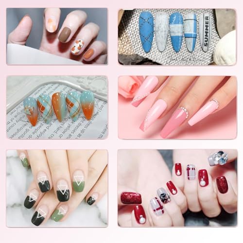 9pcs Nail Art Brushes Set – Dual-Ended Dotting Pens & Detail Liner Brushes for DIY Nail Designs, Striping, Painting & Drawing, Professional Manicure Tools for Women & Beginners