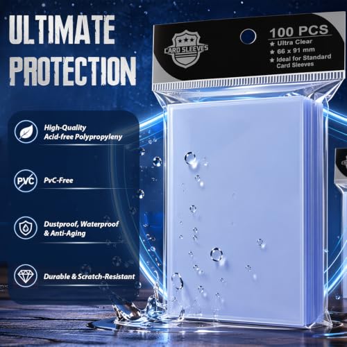 1500PS Clear Card Sleeves for Standard Trading Cards - color: Clear 1500p