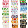 TaoBary 33 Rolls Washi Tape Set, 15mm Holiday Seasonal,Festive Style - style: Festive Style