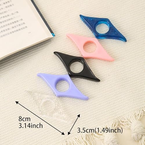 Purple Book Page Holder Thumb Book Holder Ring Book Opener Bookmark Reading Accessories for Teachers Literary Readers Book Covers and Book Accessories,Page Holder Reading Ring Holder