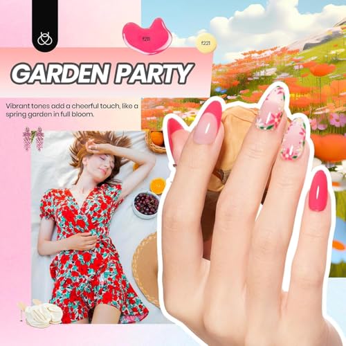 Beetles 32 Colors Gel Nail Kit with U V Light -54 Pcs Gel Polish Kit - color: C-Four Seasons Glow