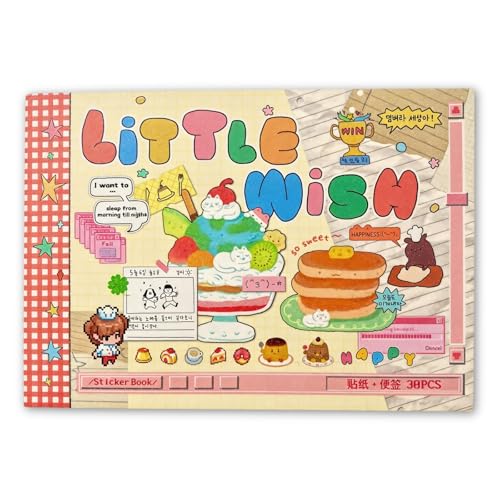 TIAMECH Japanese Manga Little Wish Stickers Book - color: Little Wish