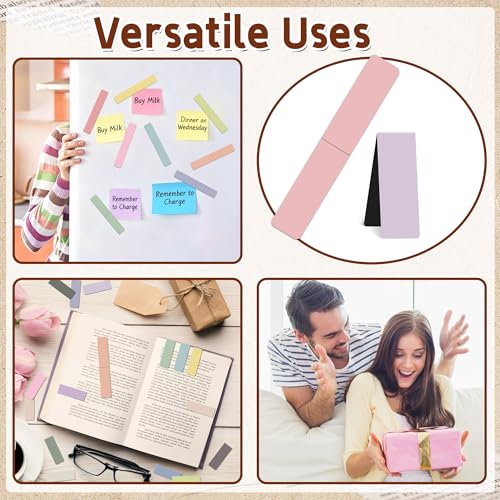 96Pack Magnetic Bookmarks for Reading,Women Men Teacher Book Lovers Gifts - style: Morandi