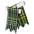 Kilt Flashes for Men with Heavy Buckle Adjusters, Plain & Tartan Kilt Sock Flashes. - color: St- Patrick 035flbu