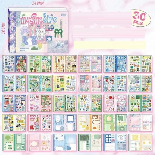 TIAMECH Japanese Manga Style Magina Live Stickers Book - color: Magina Live