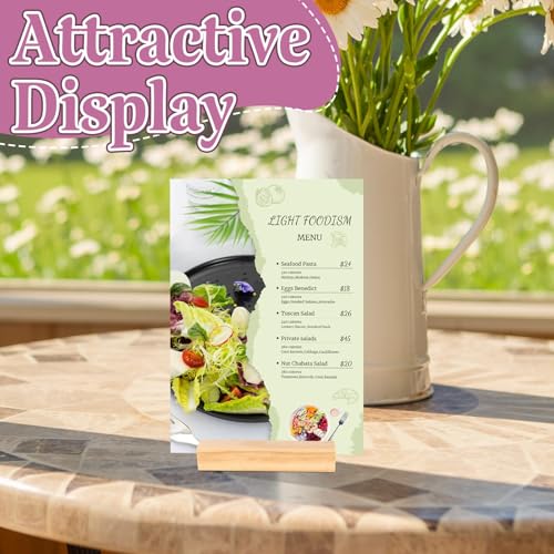 30Pcs 3.9x1.4 Inches Wood Table Number Stands, Wooden Place Card Holders, Acrylic Sign Holders for Wedding, Ceremony, Birthday, Party, Home Decoration, Events (3mm Slots) - size: 30 Pcs- L 3.94"- Slots 3mm