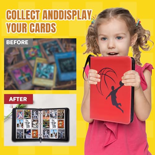 Card Binder, 9 Pocket 990 Card for Collectible Trading Card Albums