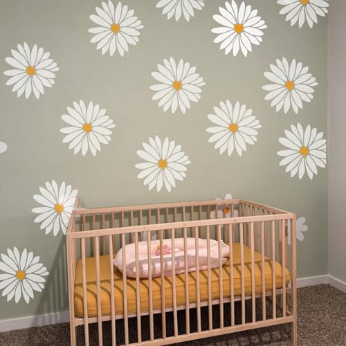Large Flower Stencils for Walls 14inch Floral Stencils for Wood Fence - style: Flowers