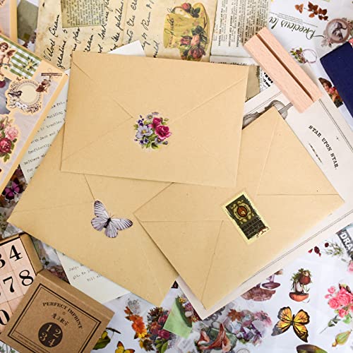 510PCS Plants Floral Scrapbook Stickers Kit Vintage Flower Sticker