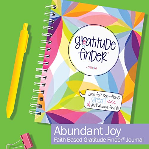 Faith-Based Gratitude Journal With Scripture Verses & Inspirational Quotes, 52 Week Non-Dated Daily Inspirational Journal for Women, Teens & Girls, 170 Hand-Illustrated Stickers Included - color: Abundant Joy Gratitude Finder Journal