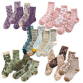 Lavish Lavender Argyle Frill Socks for Women, Dress Socks - color: 25pair