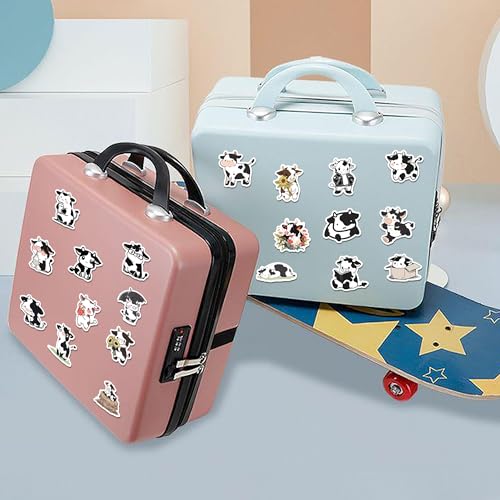 50Pcs Cows Stickers, Non-Repetitive Cows Vinyl Stickers, Cute Animal Cattle Sticker Waterproof Stickers for Adults Water Bottle Laptop Scrapbook Decoration Party Favors Birthday Gifts - color: Cows