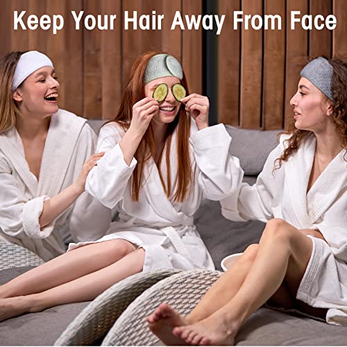 Giegxin 25 Pcs Spa Headbands Bulk, Facial Esthetician Hair Wrap, Multicolor