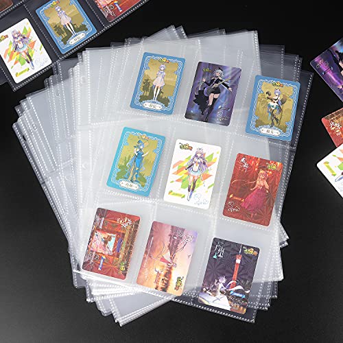 36 Pack 9 Pocket Page Protector for 3 Ring Binder, Holds 324 Cards