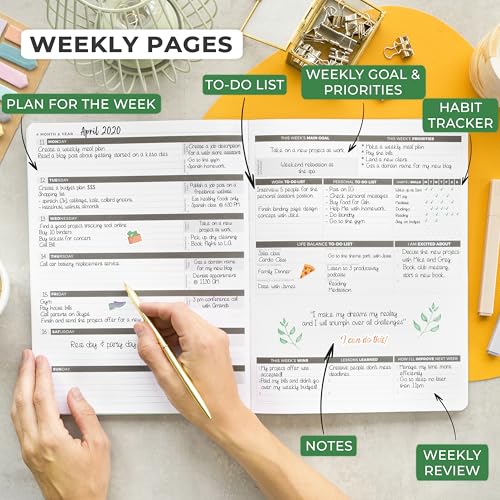 Clever Fox Planner PRO, Undated Weekly Planner, 8.5x11 Mint - color: Mint (Undated), size: A4 (8.5" x 11") Standard Version