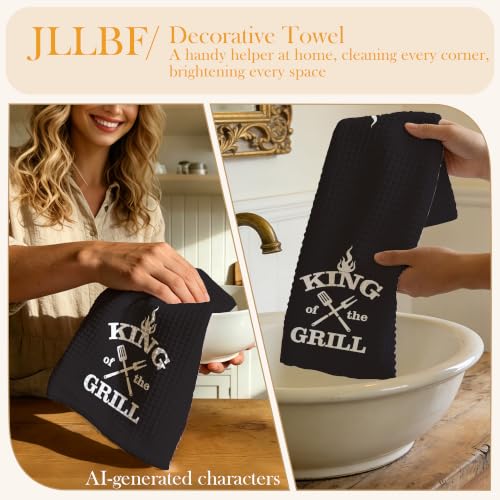King of the Grill Hand Towels for Kitchen - color: Grill King