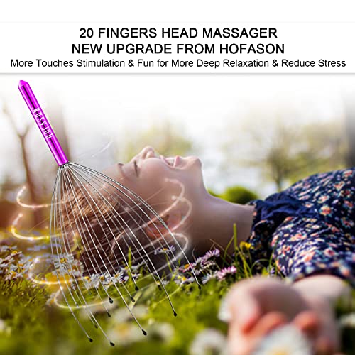 HOFASON 2PCS Scalp Head Scratcher, Stocking Stuffers, White Elephant Gifts